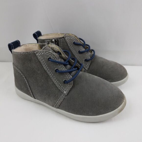 UGG Other - UGG Kristjan Chukka Toddler Boots Suede Zip Up Gray Zipper Shoes Size 9